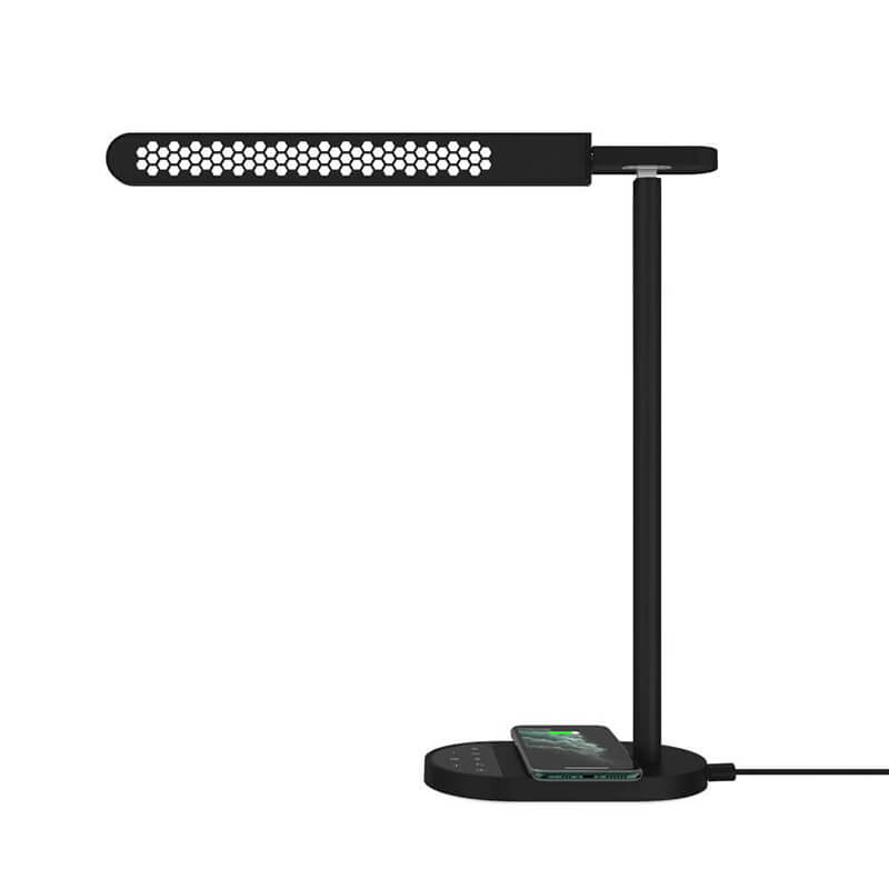 LED Desk Lampp, jossa on langaton latausasema (iPhone tai Androidipuhelin)